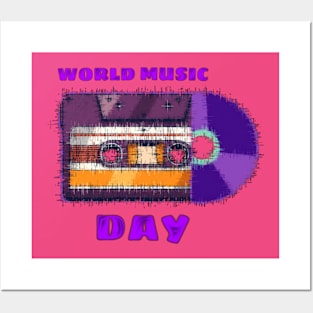 WORLD MUSIC DAY Posters and Art